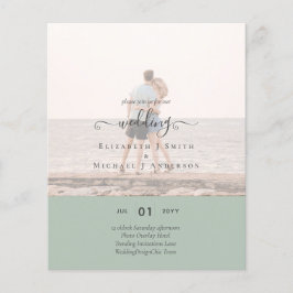 Moderne PHOTO-OVERLAY TEKST Weddenschap budget Flyer