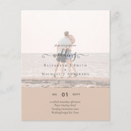 Moderne PHOTO-OVERLAY TEKST Weddenschap budget Flyer