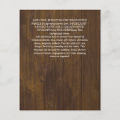 Moderne PHOTO-OVERLAY TEKST Weddenschap budget Flyer (Achterkant)