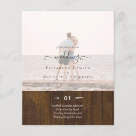 Moderne PHOTO-OVERLAY TEKST Weddenschap budget Flyer