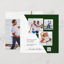 Moderne PHOTO QR CODE Weddenschap Uitnodigen of Da