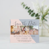Moderne PHOTO Save the Dates van LeahG BUDGET (Staand voorkant)