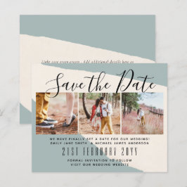 Moderne PHOTO Save the Dates van LeahG BUDGET