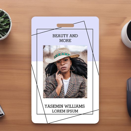 Moderne Photo Studio Business ID Kaart Badge
