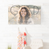 Moderne PhotoPop Afstudeerfeest Spandoek (Insitu)
