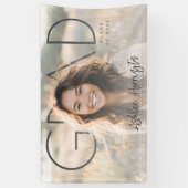 Moderne PhotoPop Afstudeerfeest Spandoek (Verticaal)
