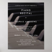 Moderne Piano Overweging Concert Fotosjabloon Poster (Voorkant)