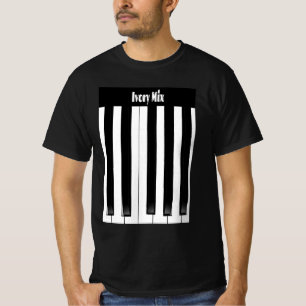 Moderne Piano Toetsenbord Speler T-shirt