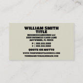 Moderne pianolessen Vlinders vliegen erboven Visitekaartje (Achterkant)