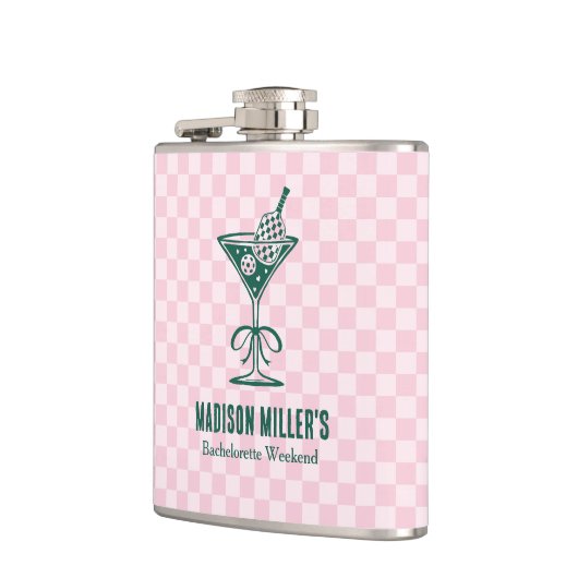 Moderne Pickleball- en Prosecco vrijgezellenweeken Heupfles (Links)