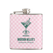 Moderne Pickleball- en Prosecco vrijgezellenweeken Heupfles (Voorkant)