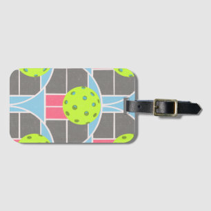 Moderne Pickleball geschulpte Elektronica iPad hoe Bagagelabel