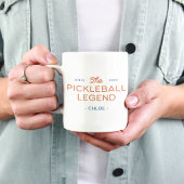 Moderne Pickleball Legende Gepersonaliseerde Mok