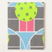 Moderne Pickleball-planner met geschulpte rand Planner (Achterkant)