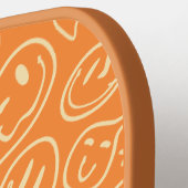 Moderne Pickleball Player glimlachend gezichtspatr Paddle (Links Detail)