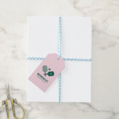 Moderne Pickleball & Prosecco Bachelorette-weekend Cadeaulabel (Met Touw)