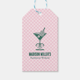 Moderne Pickleball & Prosecco Vrijgezellenweekend Cadeaulabel