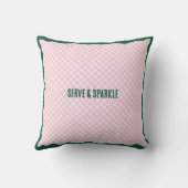 Moderne Pickleball & Prosecco vrijgezellenweekend Kussen (Achterkant)