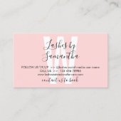 Moderne Pictogram Lash Extension Instructions naca Visitekaartje (Voorkant)