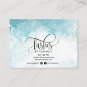 Moderne pictogrammen voor vervolgkaarten met eyela visitekaartje (Achterkant)