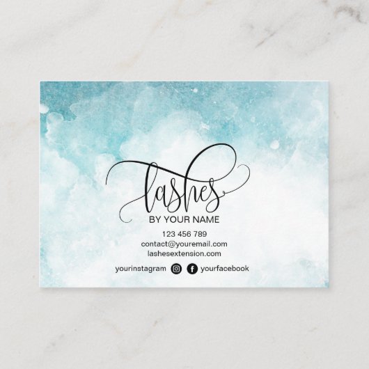 Moderne pictogrammen voor vervolgkaarten met eyela visitekaartje (Achterkant)