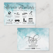 Moderne pictogrammen voor vervolgkaarten met eyela visitekaartje (Voorkant / Achterkant)