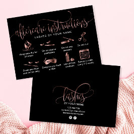 Moderne pictogrammen voor vervolgkaarten met eyela visitekaartje