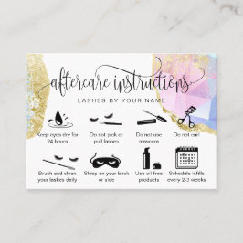 Moderne pictogrammen voor vervolgkaarten met eyela visitekaartje