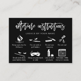 Moderne pictogrammen voor vervolgkaarten met eyela visitekaartje