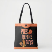 Moderne pies voor jongens Monogram Aangepast Tote Bag (Voorkant)