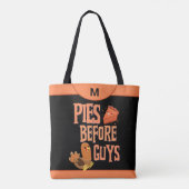 Moderne pies voor jongens Monogram Aangepast Tote Bag (Achterkant)