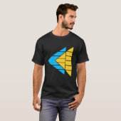 Moderne Pijl Geometrisch Grafisch T-Shirt (Voorkant volledig)