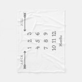 Moderne Pijl Twin Milestone Baby Deken (Voorkant)