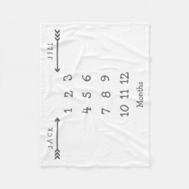 Moderne Pijl Twin Milestone Baby Deken