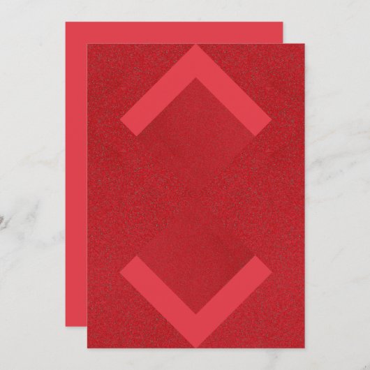 Moderne Pijlen Rode Kaart -  (Voorkant / Achterkant)