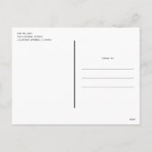 Moderne Pijnboom Paar Foto Kerst Kaart (Achterkant)