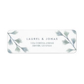 Moderne Pine Groene + Witte Etiketten van het Adre (Voorkant)