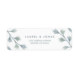 Moderne Pine Groene + Witte Etiketten van het Adre