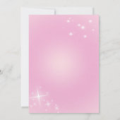 Moderne Pink Disco Party uitnodiging voor cowgirl (Achterkant)