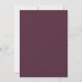 Moderne Pioenrozen Burgundy en Witte Kaart (Achterkant)