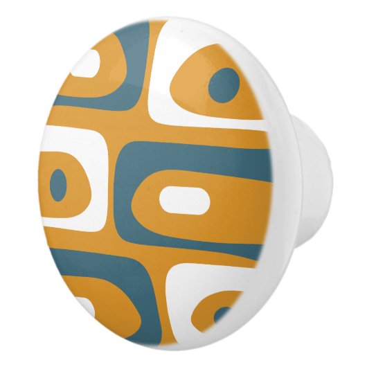 Moderne Piquet minimalistische retro patroon uit h Keramische Knop (Rechts)