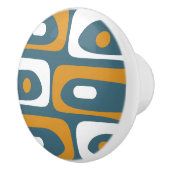 Moderne Piquet minimalistische retro patroon uit h Keramische Knop (Rechts)