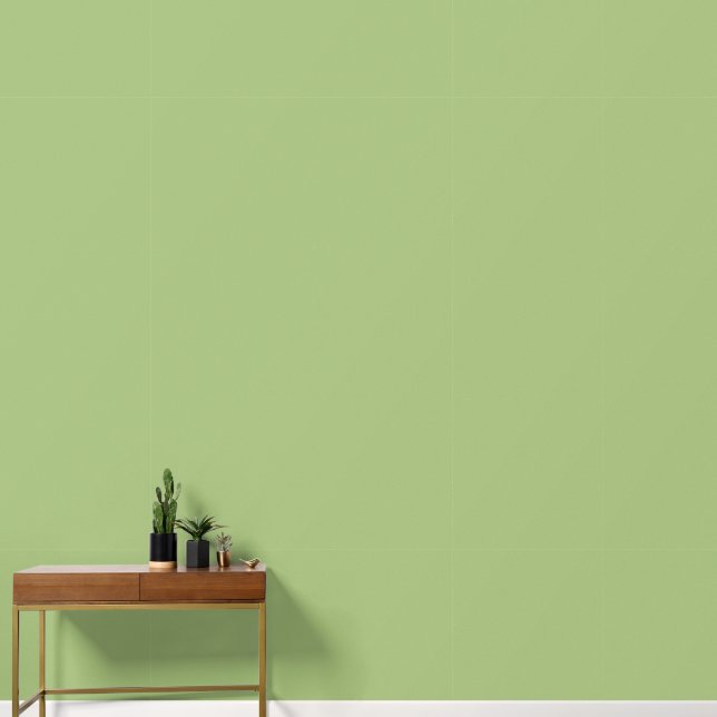 Moderne Pistache Groen Plain Solid Kleur Behang (Hal)