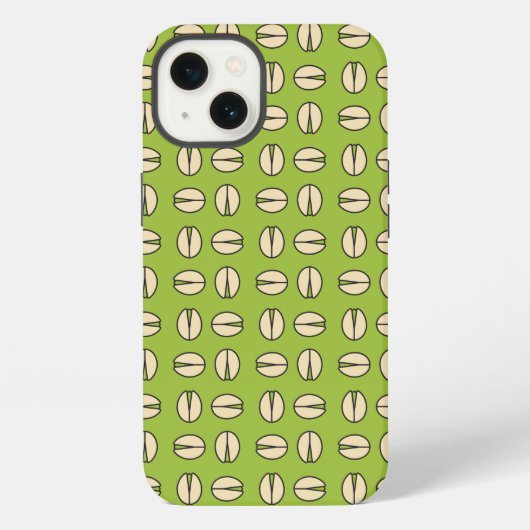 Moderne Pistache Nut Groen iPhone Hoesje (Achterkant)