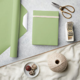 Moderne pistachegroene effen kleur cadeaupapier