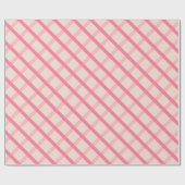 Moderne Pittige Rode Roze Geometrisch Cadeaupapier (Vlak)