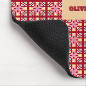 Moderne Pixel Geometrie Abstract Kruis Kunstpatroo Muismat (Hoek)