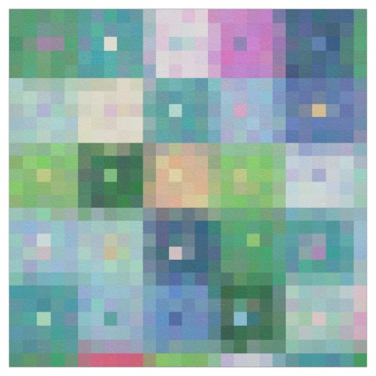 Moderne pixelblokkleurgelt patches stof (Swatch)