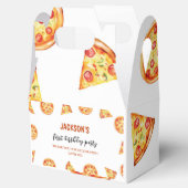 Moderne Pizza Favor Box Verjaardagsfeestje Bedankdoosjes (Geopend)