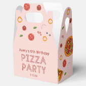 Moderne Pizza Party Dank u Favor Box Bedankdoosjes (Geopend)